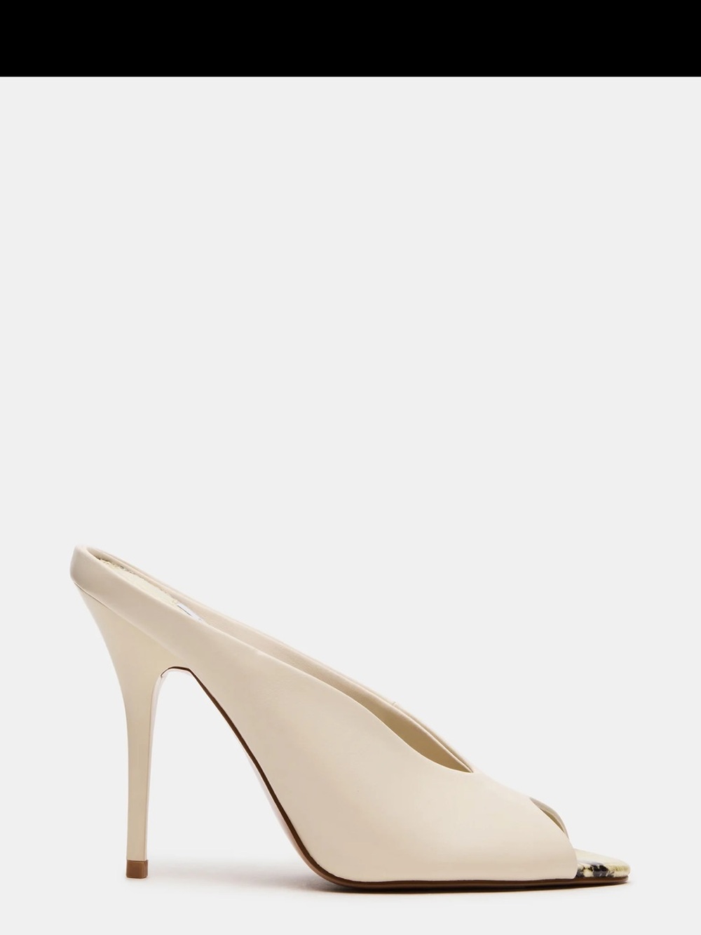 Steven Madden Agaze Bone Multi Peep-Toe High Heel Slingback Pump